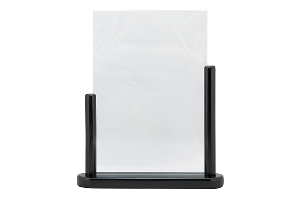 Tisch-Posterrahmen A4 schwarz Hartholz lackiert 32,3 x 27,1 x 7 cm
