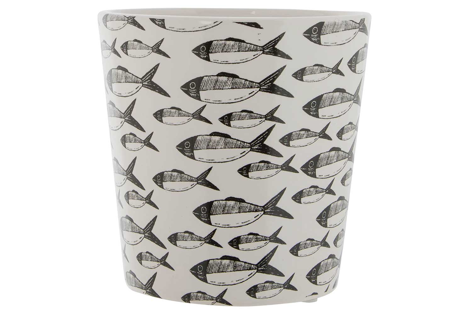 Sardinas bloempot donkerblauw conisch dolomiet 13 x 13 x 13 cm