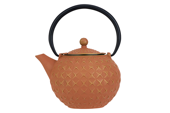 Sakai theepot gietijzer goud-terracotta 1 l