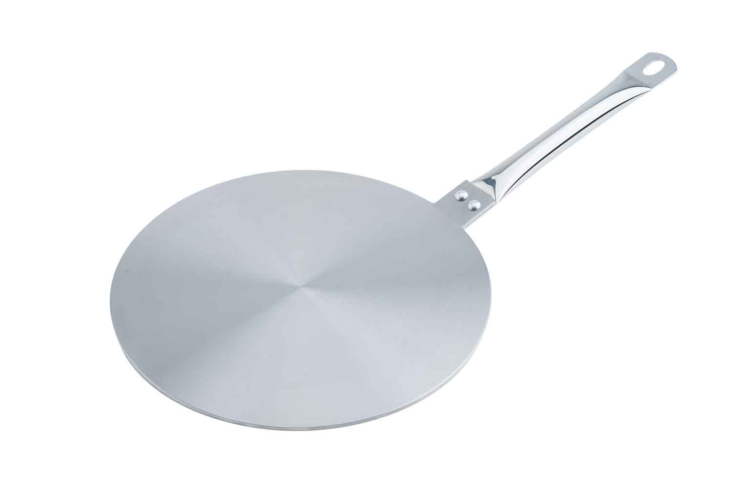 Inductieadapter Ø 24 cm geborsteld inox
