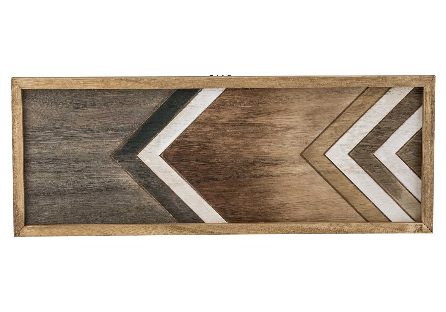 Rechteckiges Tablett Holz Natur 50,5 x 3 x 19 cm
