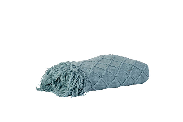 Plaid Meadow lichtblauw 152 x 127 cm
