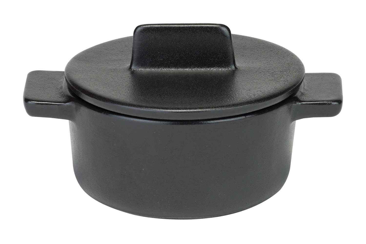 Madison Black ovenschotel met deksel Ø 10,5 cm, H 7,5 cm, 20 cl