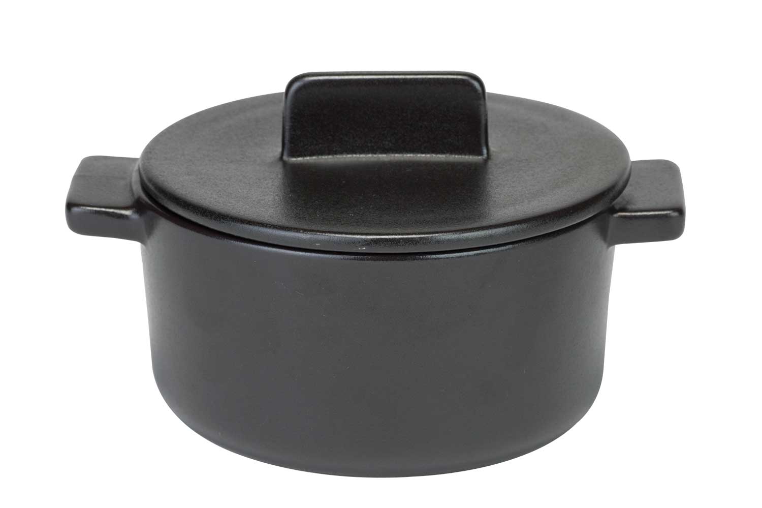 Madison Black Auflaufform mit Deckel Ø 12 cm, H 9 cm, 45 cl