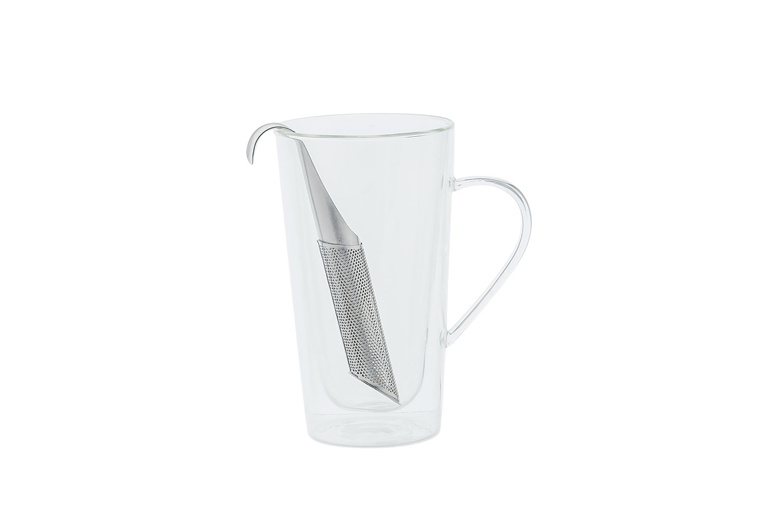 Borosilicaatglas theeglas 0,4 l met filter Ø 8,5 cm