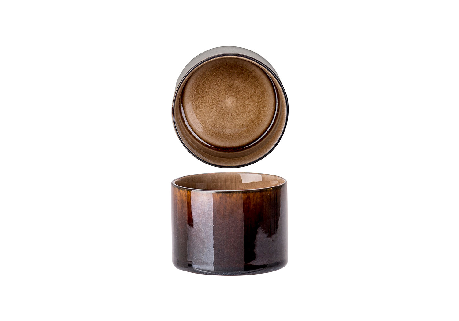 Quintana Amber kom Ø 8 cm, 20 cl, amber