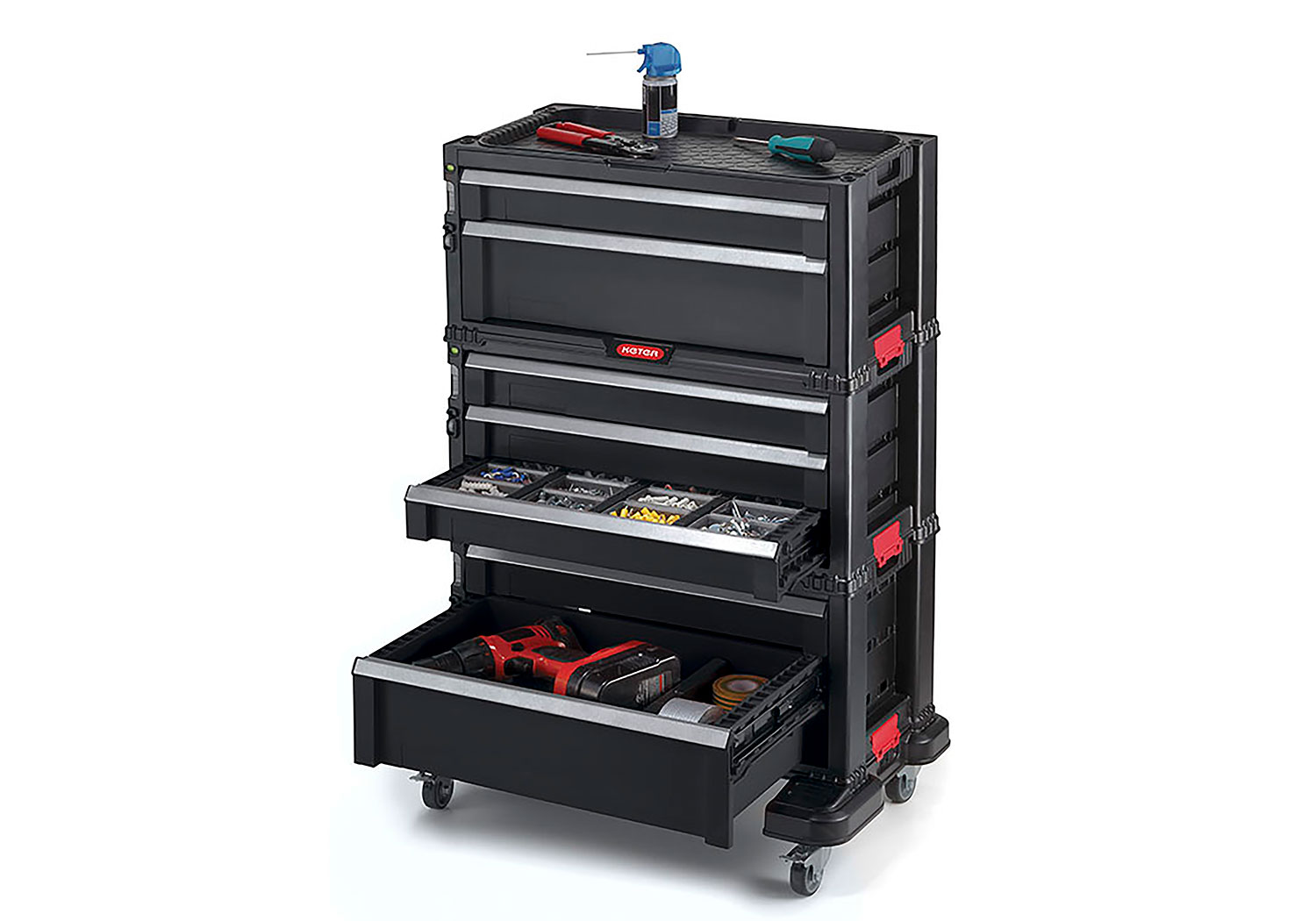 Module kast 7 zwart