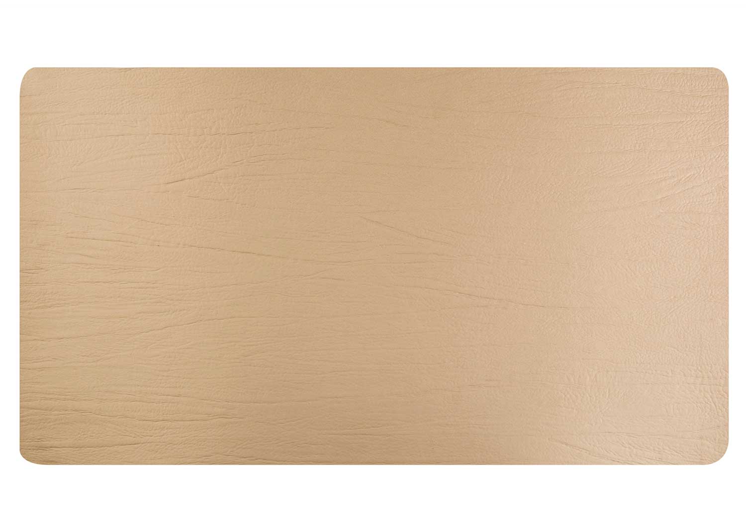 Placemat leder recycle creme 43 x 30 cm rechthoek