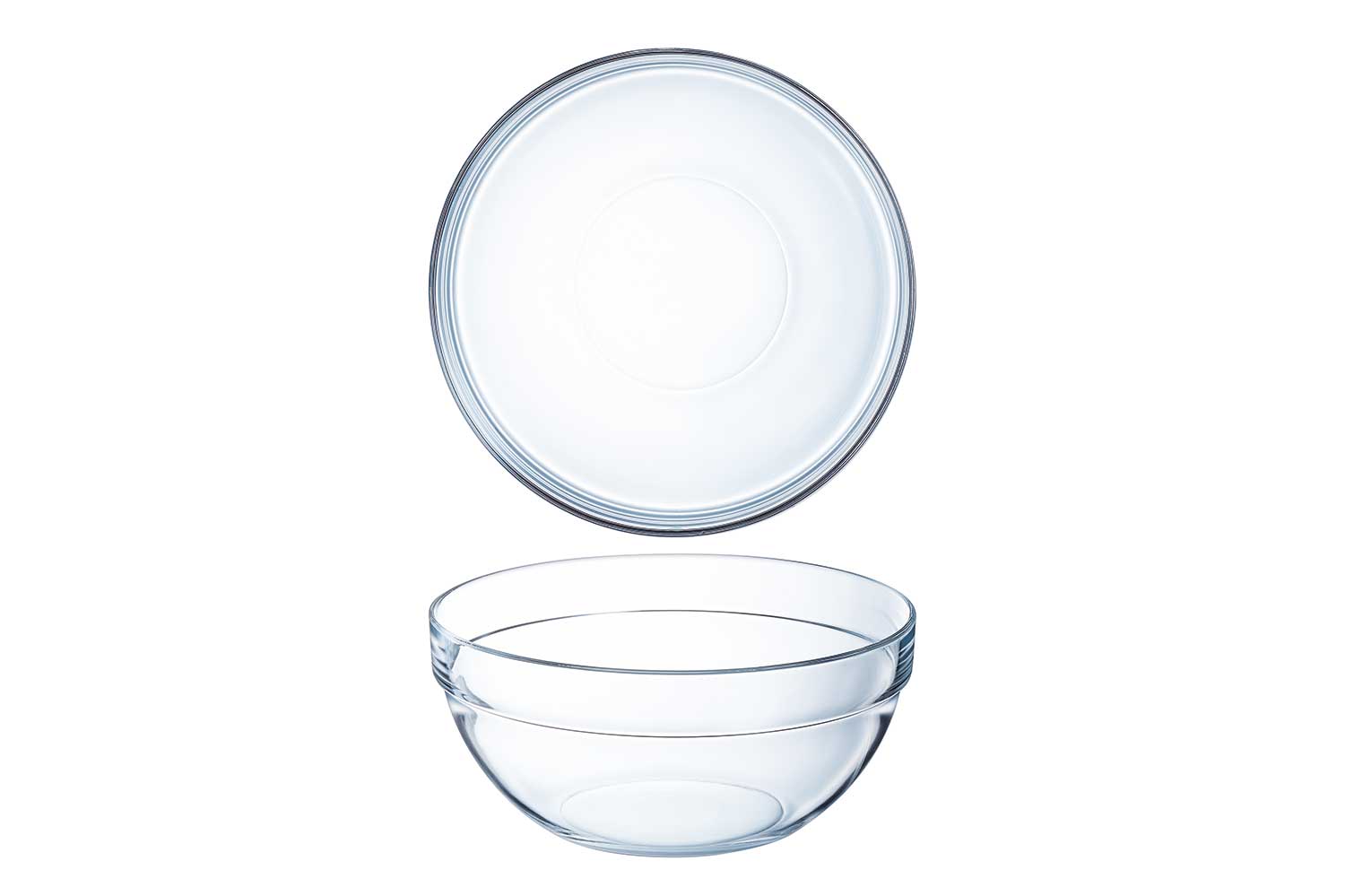 Empilable slakom 29 cm, glas, transparant