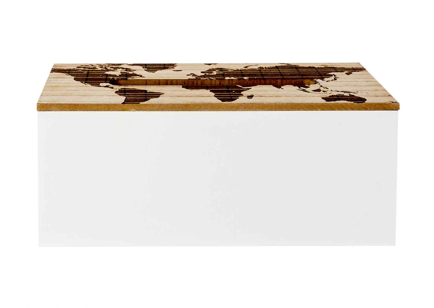Taschentuchbox aus Holz, natur, 24,5 x 13,5 x 10 cm