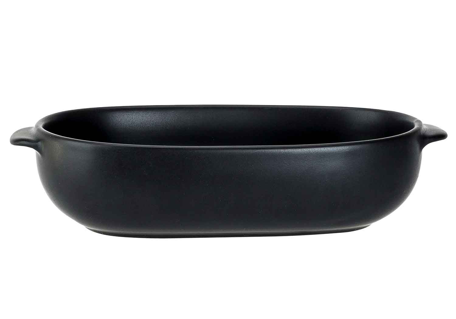 Tasty schwarze Auflaufform oval 18,5 x 11,5 cm, H 5 cm, 55 cl