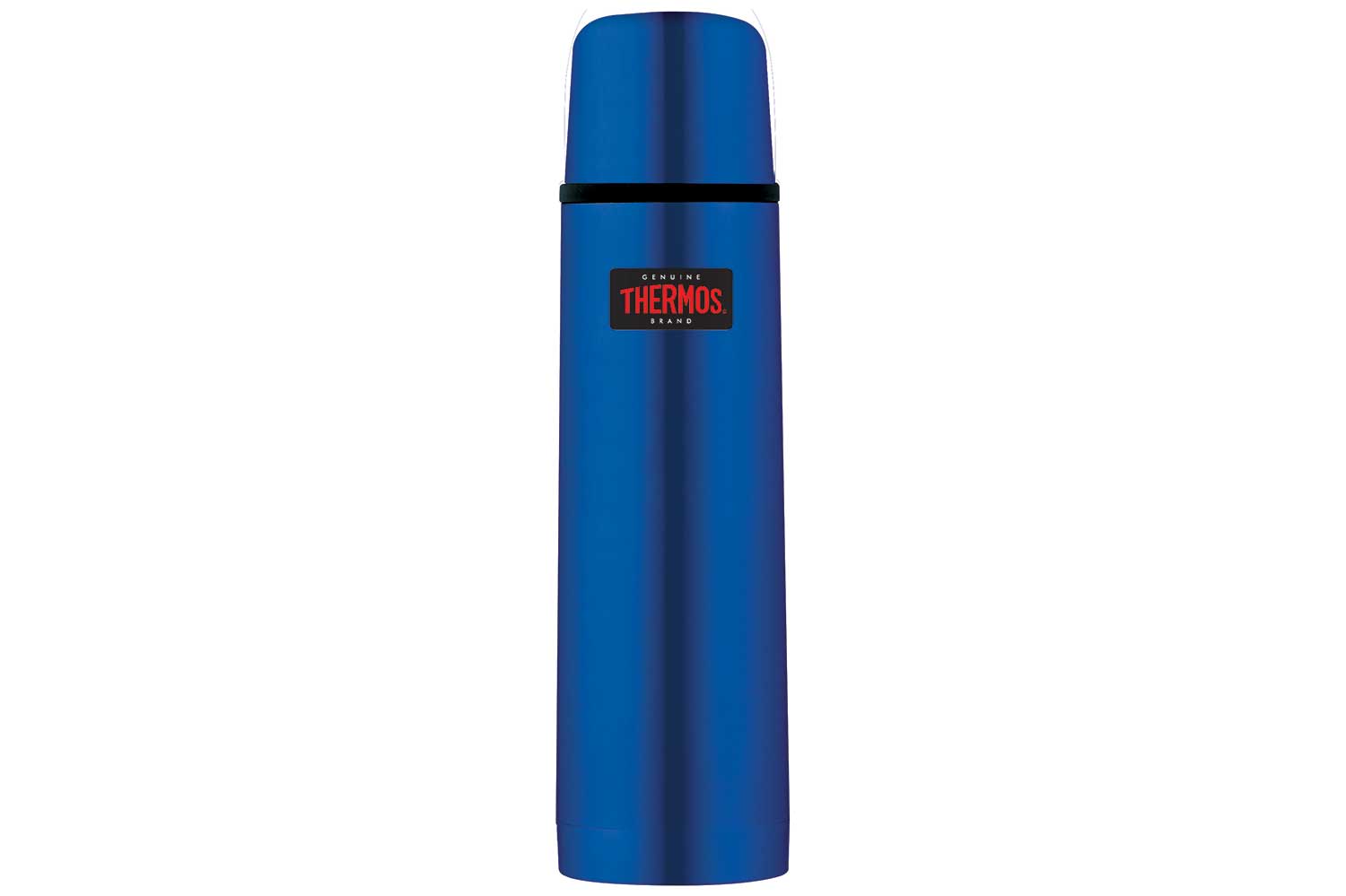 Fbb isoleerfles 0,75 l metallic blauw draaidop Ø 6 x H 24 cm
