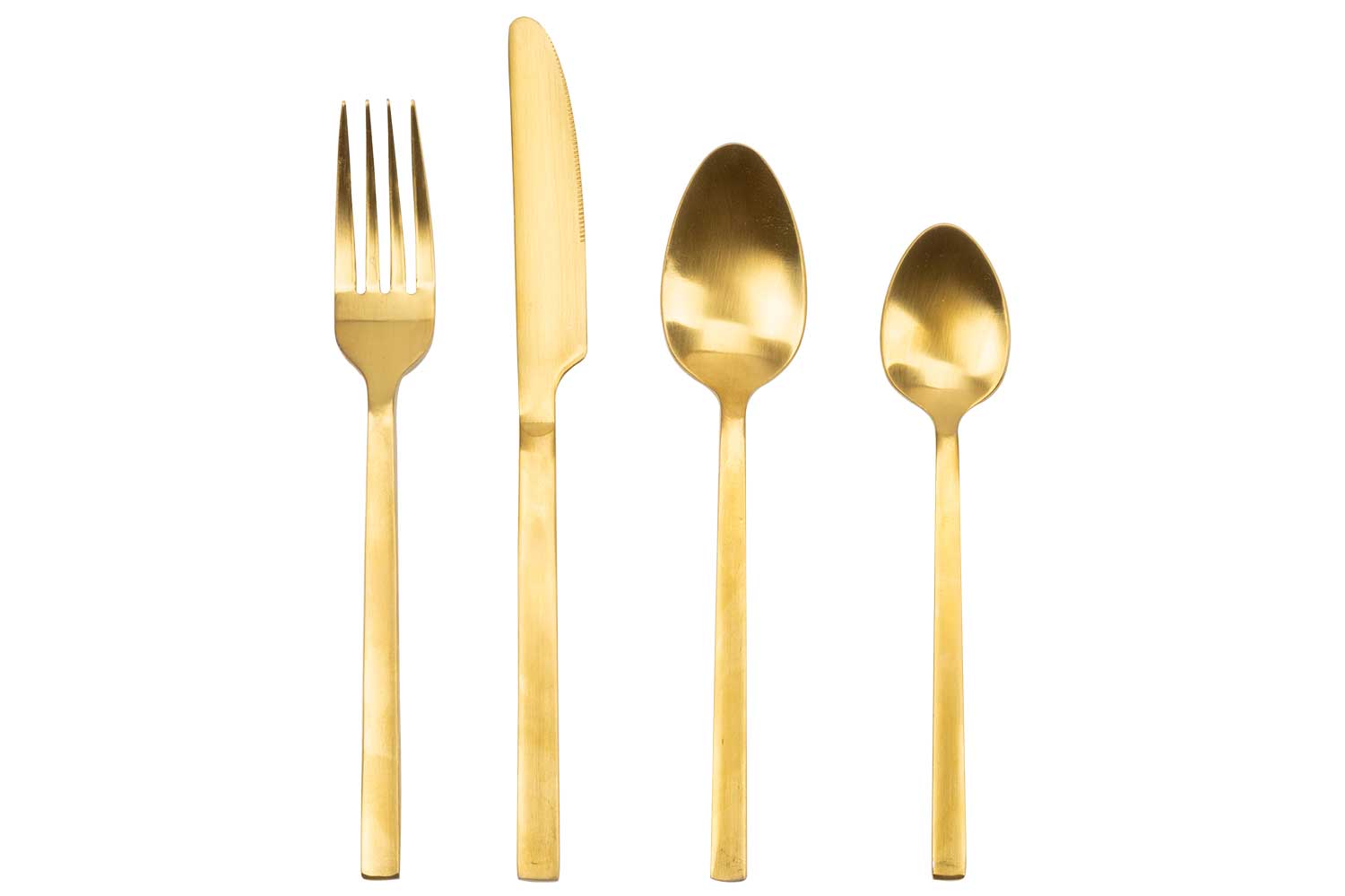 Retro bestekset, 24-delig, goud