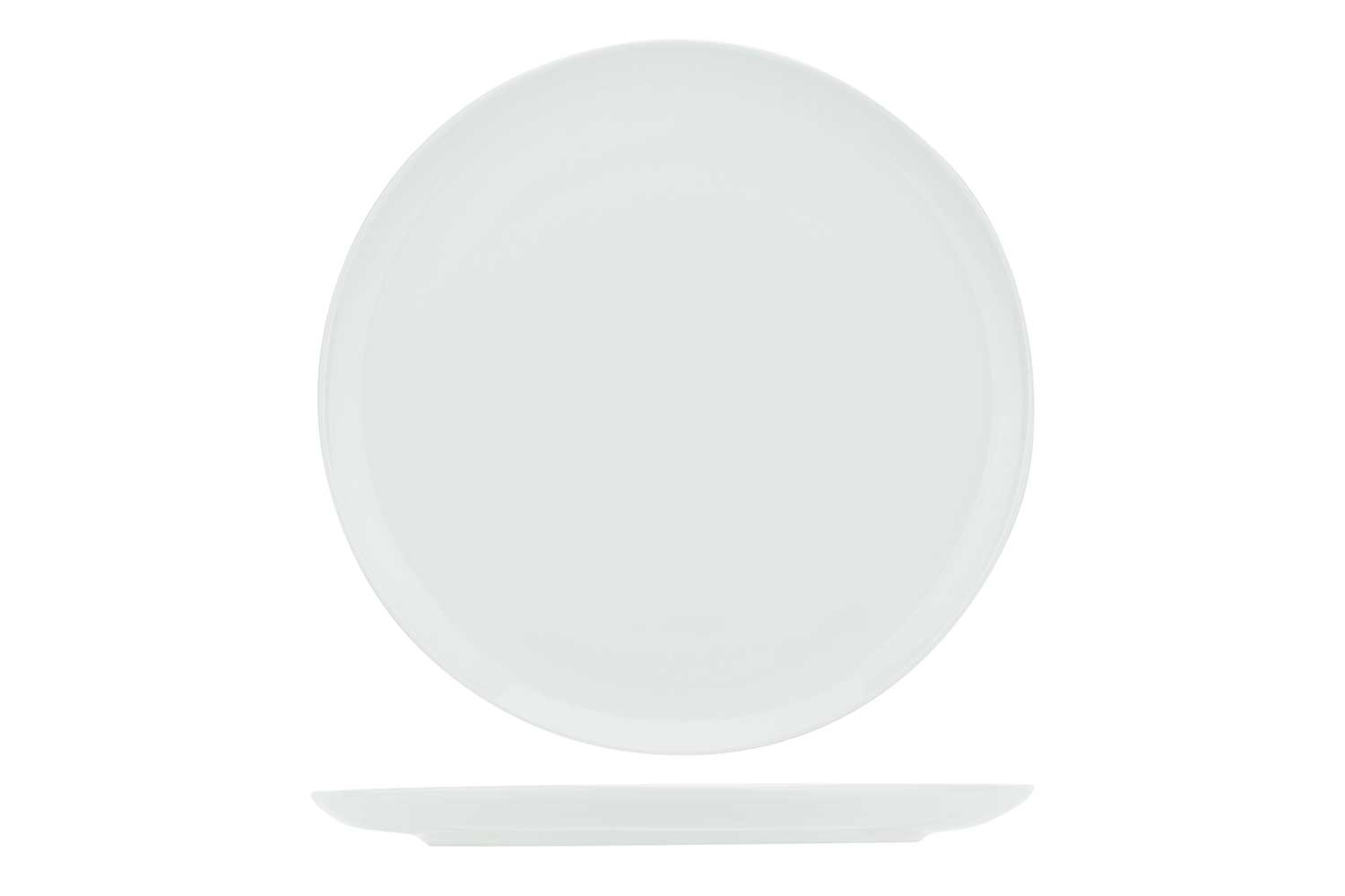 Plat bord wit Ø 27 cm set van 4