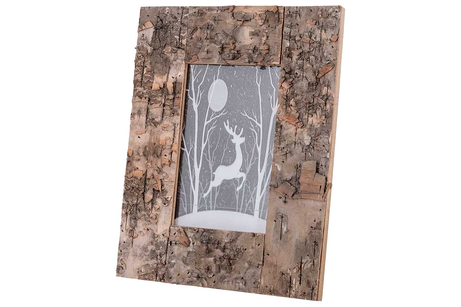 Cadre photo Bark brun bois 19 x 24,3 cm