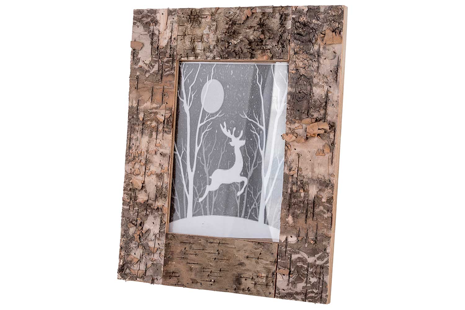 Cadre photo Bark brun bois rectangulaire 21,7 x 27 cm