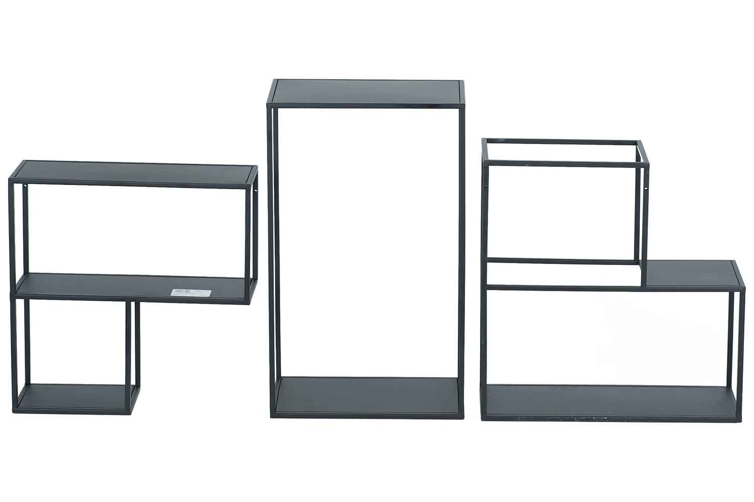 Regal matt schwarz 107 x 19 x 55 cm Metall
