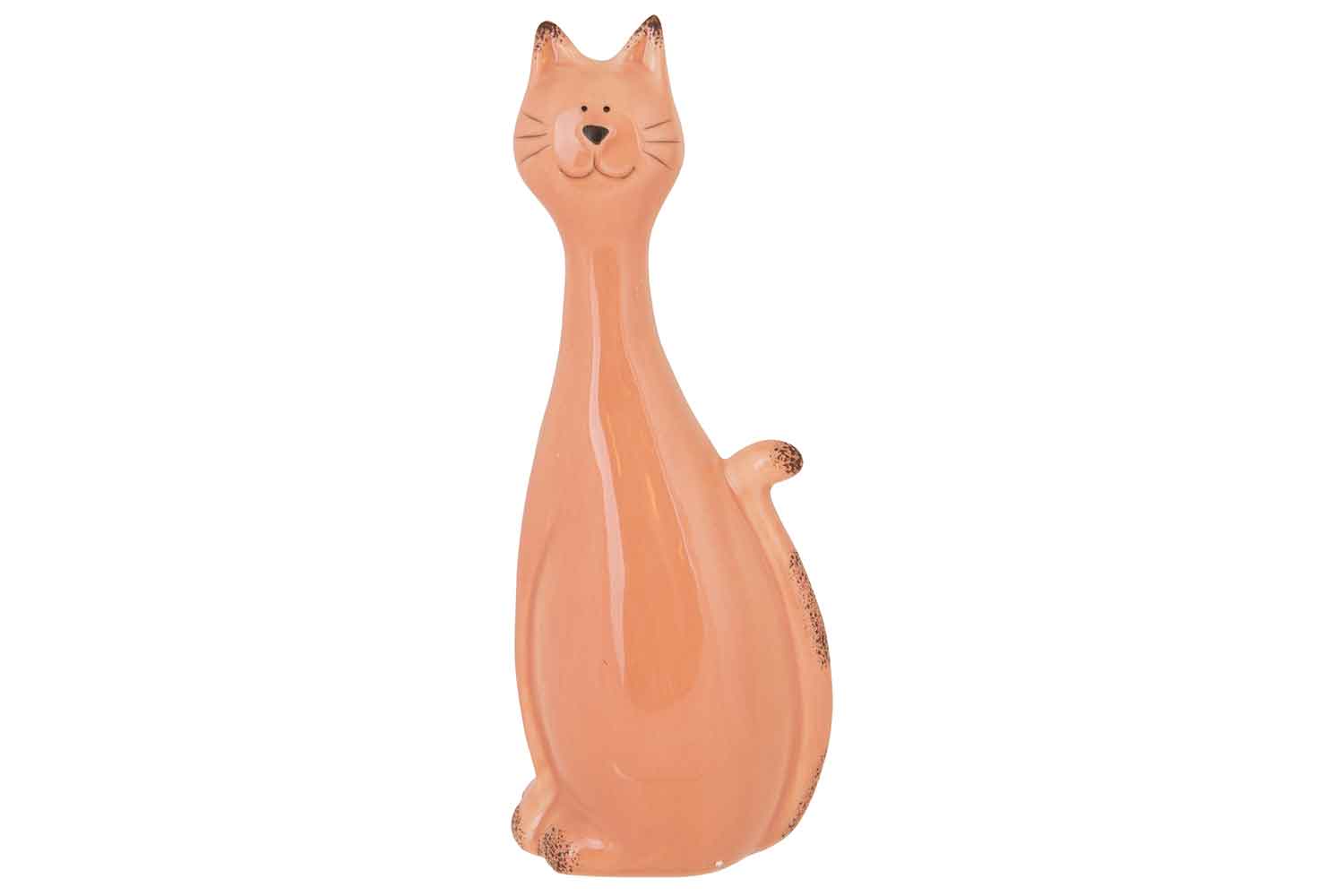 Kat tall kaneel keramiek 10,6 x 8,6 x 29 cm
