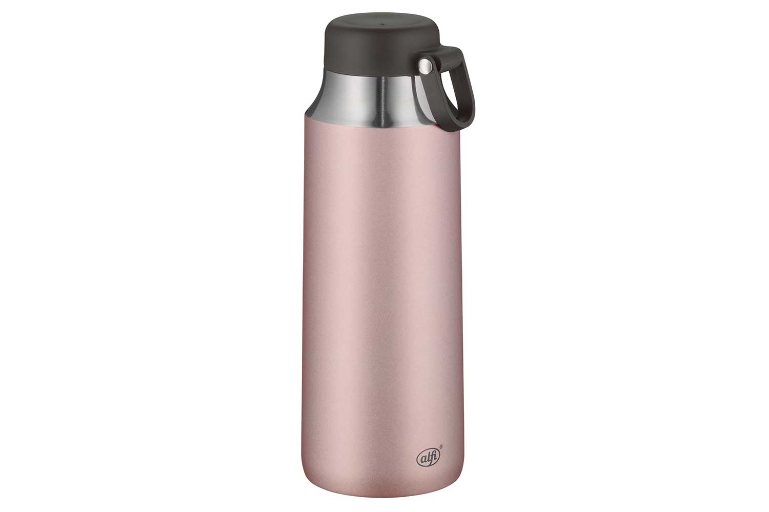 City theefles, 900 ml, rosé met draaglus, roestvrij staal