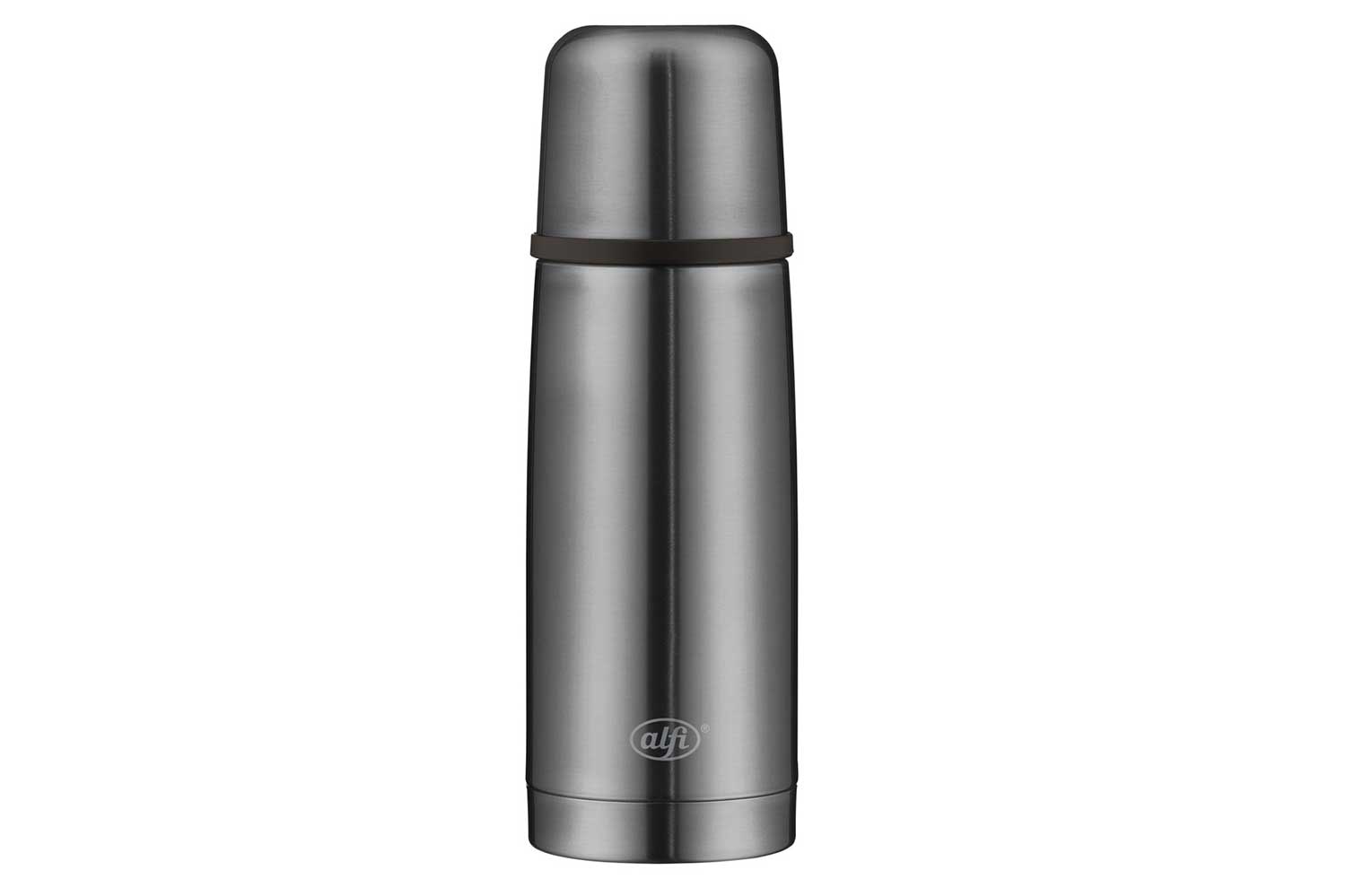 Perfect Isolierflasche grau Edelstahl 0,35 l Ø 7,5 x 22 cm