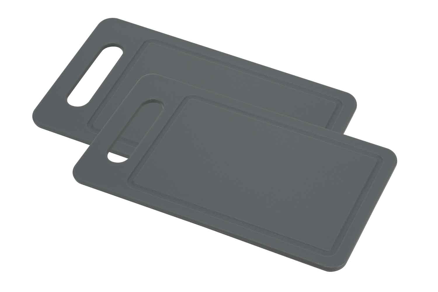 Fresco snijplank set van 2 grijs 25 x 14 x 1,2 cm