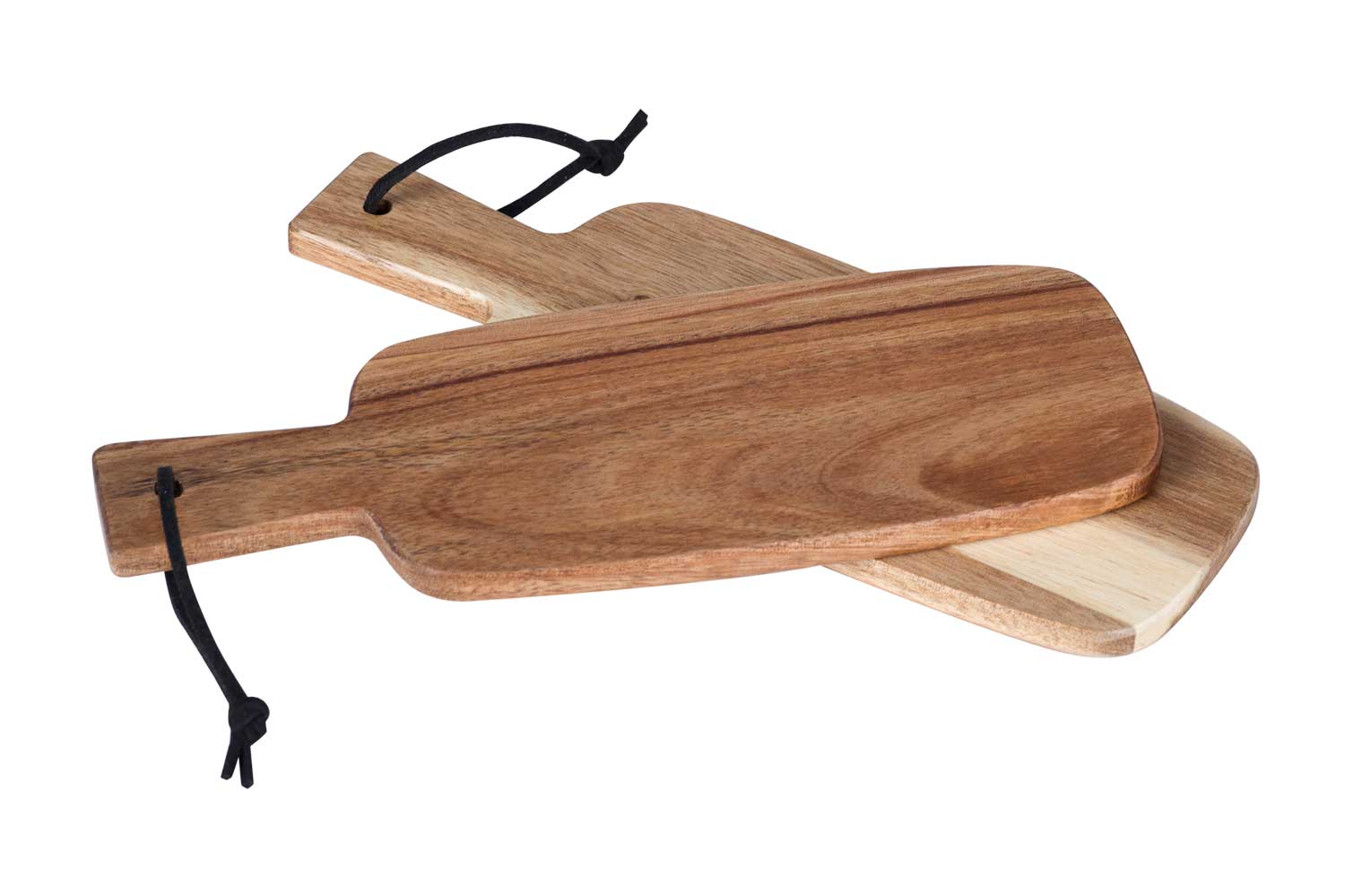 Bamboo mini serving plate set of 2 21 x 7.5 x 1 cm