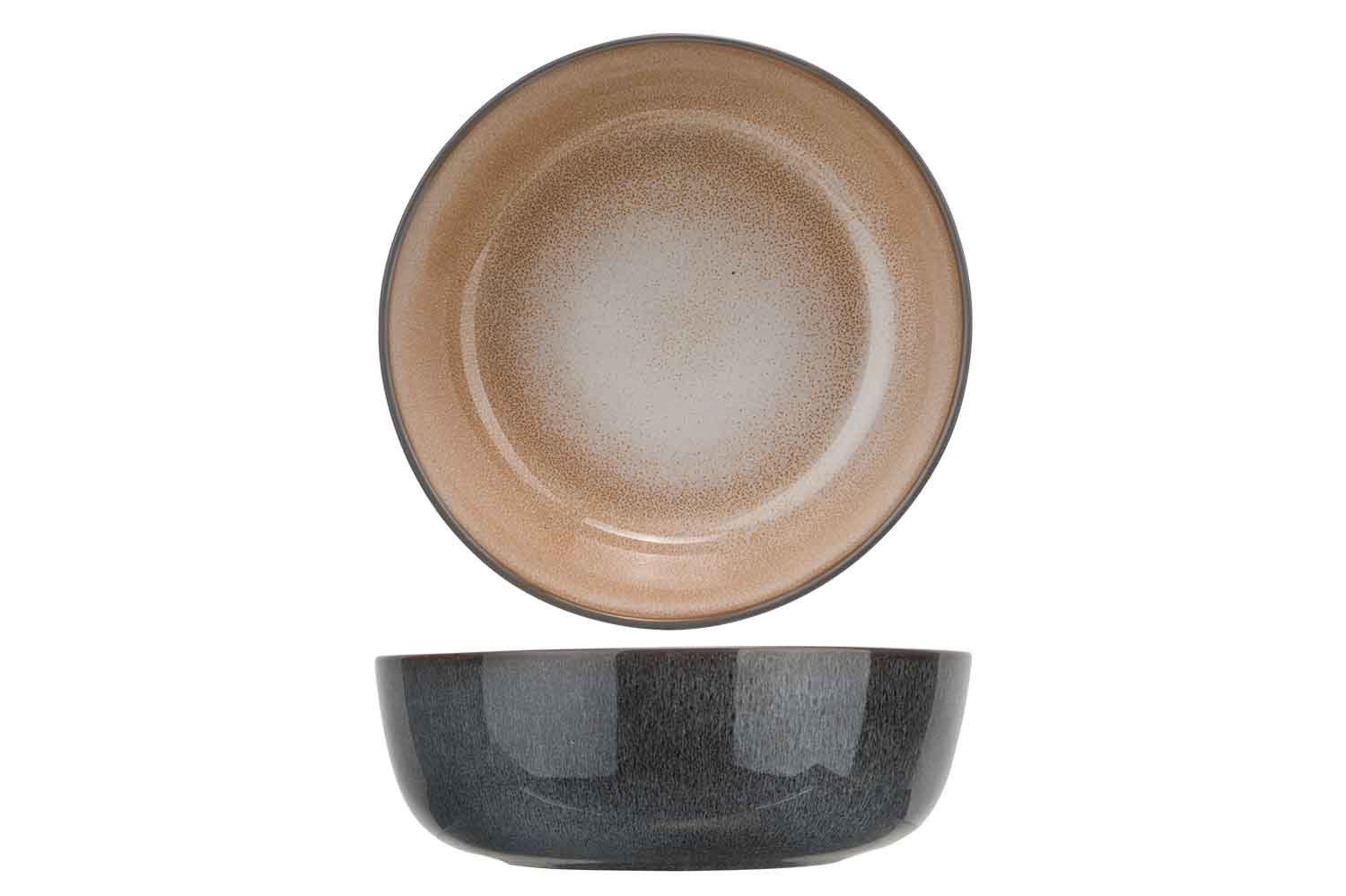 Lerida Desert schaal, Ø 16 x 5,6 cm, 72 cl, porselein, bruin