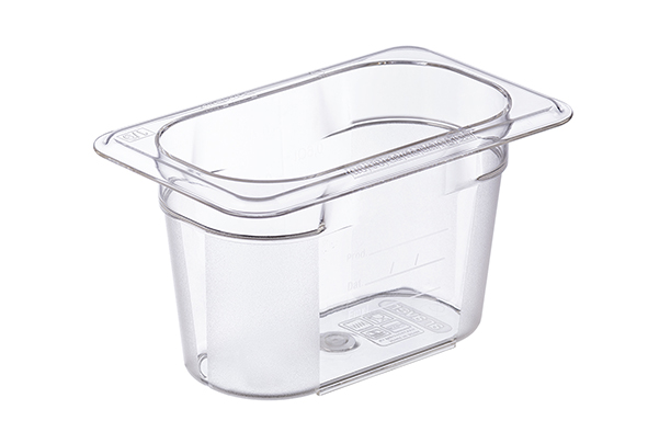 Basic vershouddoos polycarbonaat transparant zonder deksel 0,9 l 17,6 x 10,8 x 10 cm