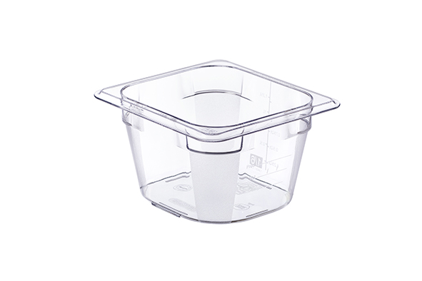 Basic vershouddoos transparant 1,6 l zonder deksel 26,5 x 16,2 x 10 cm