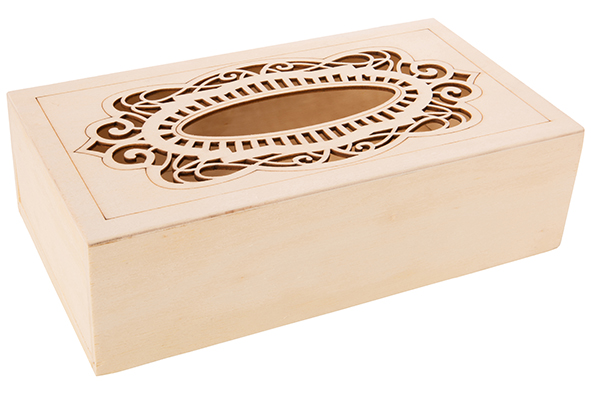 Aufbewahrungsbox Holz natur 26 x 14,5 x 7,5 cm