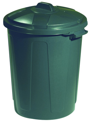 Straat-tuinafvalbak Magnum, 70 l, donkergroen, kunststof