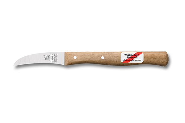 Molenmes gebogen schilmes 59 mm beuken handvat
