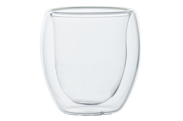 Borosilicate koffiekop 80 ml set van 2 Ø 6,8 x H 6,5 cm