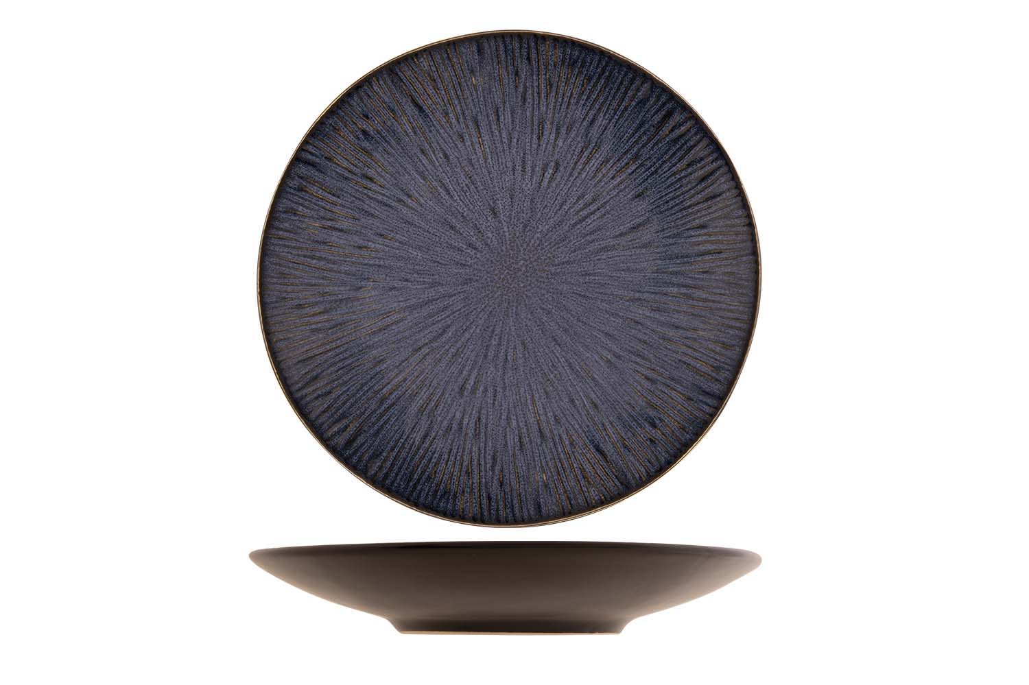 Galassia Blue dessertbord blauw aardewerk Ø 21,5 cm