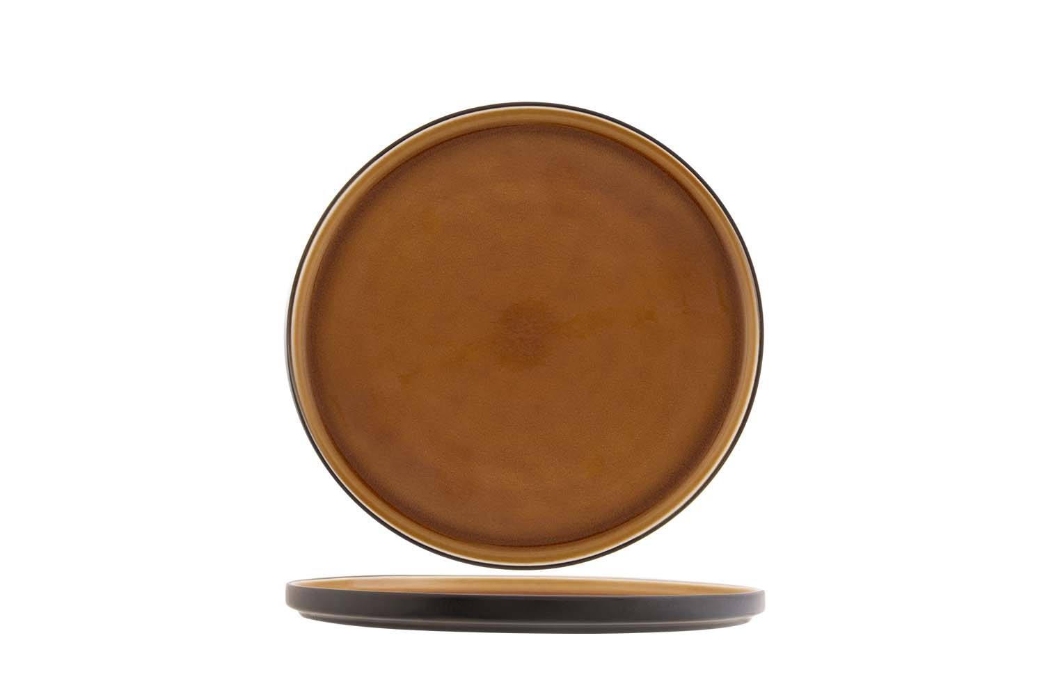 Tallina Brown plat bord Ø 27,3 cm bruin aardewerk