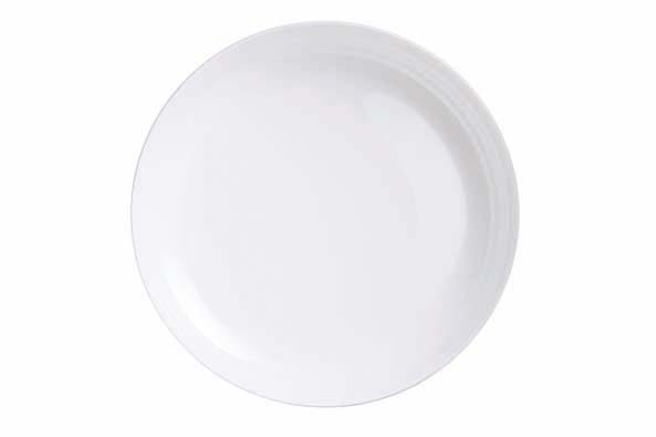 Diwali schotel rond Ø 30 cm, opal, wit