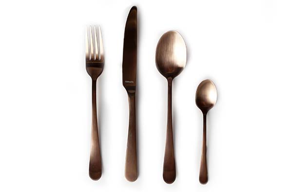 Vintage set van 24 bestek koper