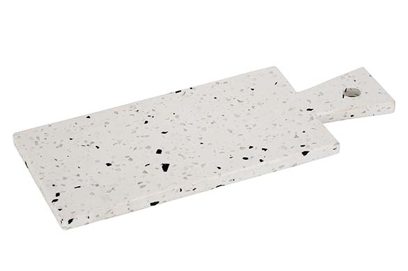 Terrazzo dienblad wit 30x12 cm