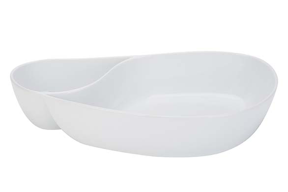 Mossel-frietbord wit 33,3 x 18 x 6 cm