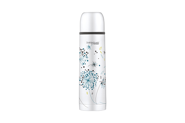Isolierflasche Decor Bloomy Hiver 1 l grau Ø 8,5 x 30,5 cm