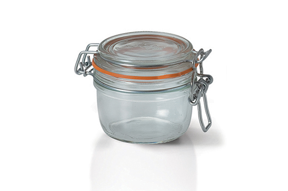 Super conserveerpot glas transparant 125 ml Ø 7 cm set van 6