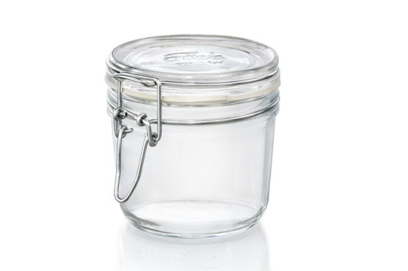 Fido bokaal 35 cl, set van 6, met witte ring