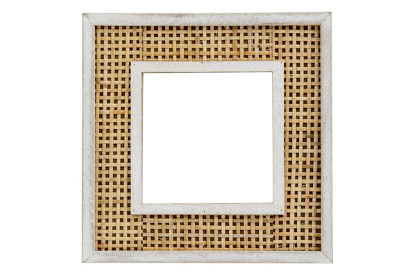 Cadre photo 9x9 cm naturel bois 17,5 x 16,8 x 1,5 cm