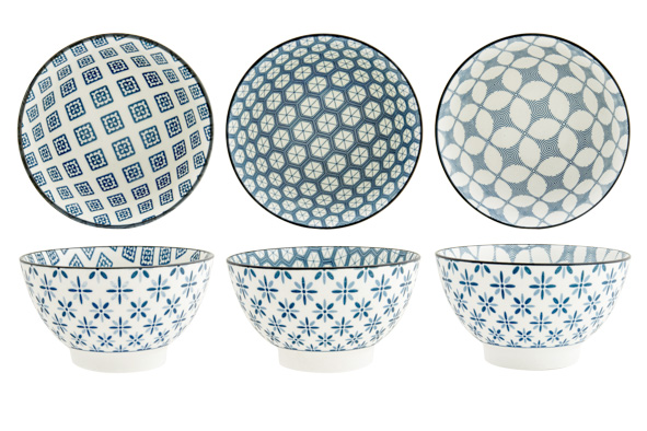 Damita kom rond Ø 13,3 x 7,5 cm assorted