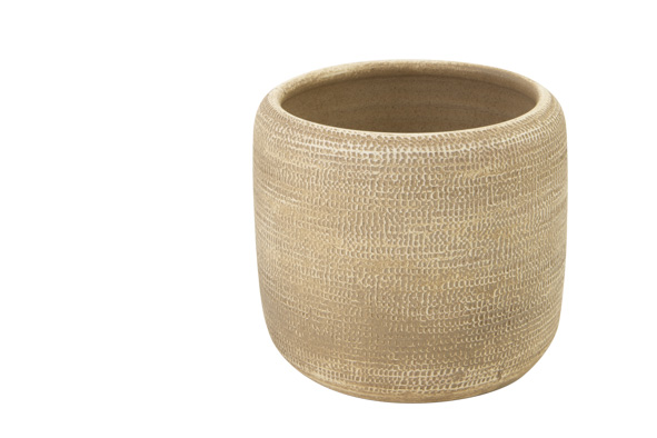 Bloempot zand, 16 x 16 x 14 cm