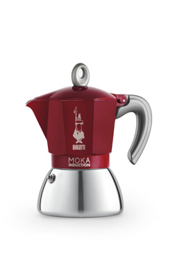 Moka koffiemaker rood 2 kopjes