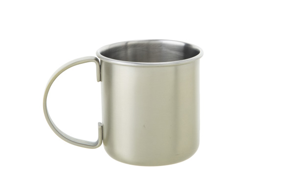 Bar Basic beker Brushed Pearl blauw koper Ø 9 cm