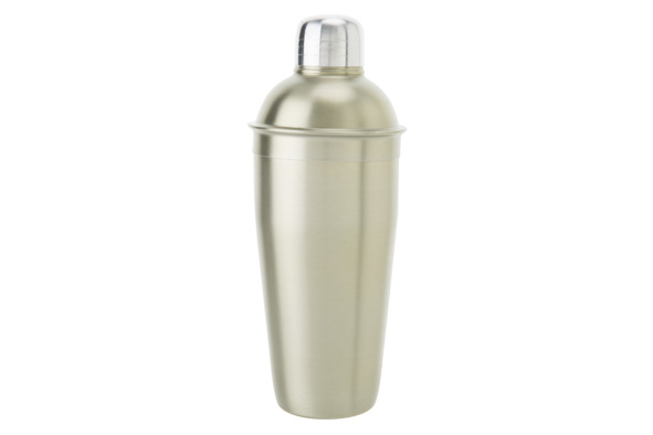 Bar Basic shaker Brushed Pearl blauw koper 0,7 l