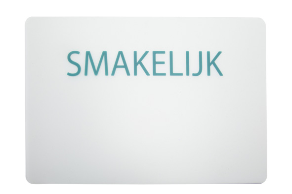 Placemat smakelijk 43 x 28,5 cm
