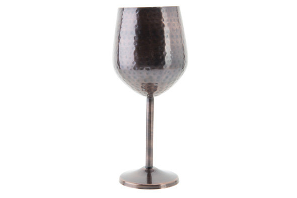 Antique wine glass 55 cl Ø 7 x 22 cm hammered